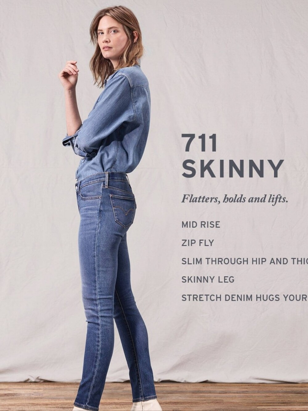 Levi's 711 Skinny Jeans Size 4